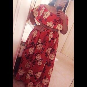 2 piece maxi skirt set